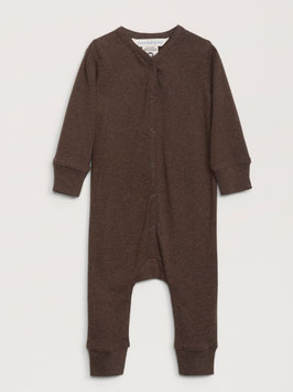 Baby Strampler Melange Chestnut