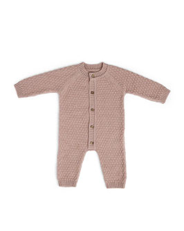 Baby Merino Strickstrampler Powder