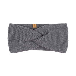 Wollstrick Stirnband Schiefergrau