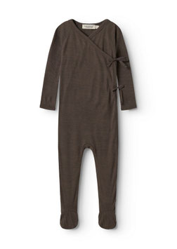 Baby Wollstrampler mit Fuss Terre