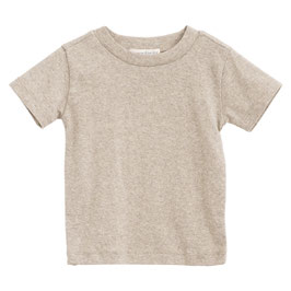 Kinder Kurzarmshirt Melange Oat