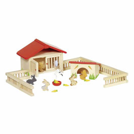 Puppenhaus Accessoires Hasenstall