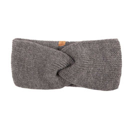 Wollstrick Stirnband Anthrazit