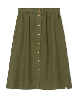 Frauen Leinenrock Olive