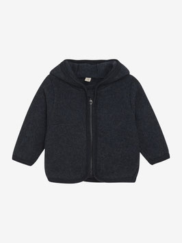 Merino Wolljacke Dark Navy