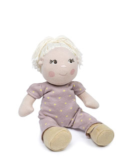 Gestrickte Stoffpuppe Lilly