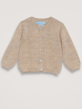 Baby Alpaka Wollcardigan Seashell