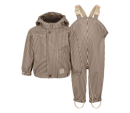 Baby & Kind Regenanzug Brown Stripe
