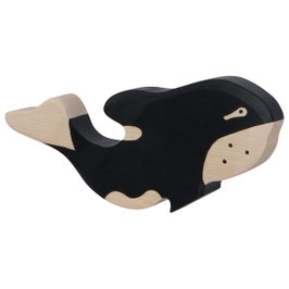 Holztier Orka Wal