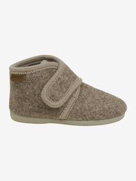 Wollwalk Hausschuhe Sandbeige