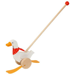 Holzschiebetier Gans
