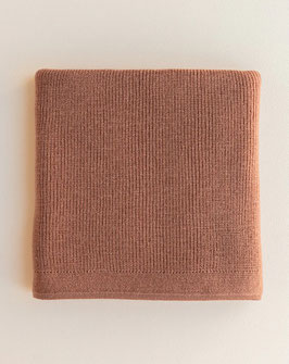 Merinowolle Babydecke Terracotta