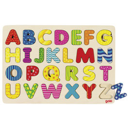Holzpuzzle Buchstaben Alphabet