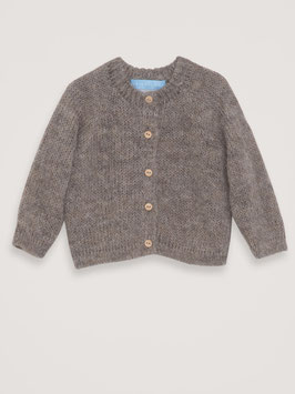 Baby Alpaka Wollcardigan Fudge