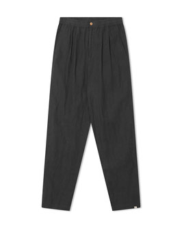 Männer Leinenhose Schwarz