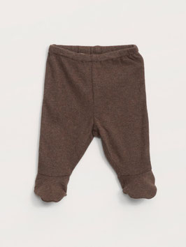 Neugeborene Strampelhose Melange Chestnut