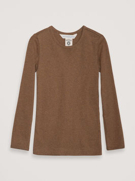 Kinder Langarmshirt Melange Almond
