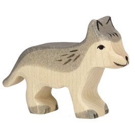 Holztier Wolf klein