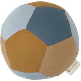 Baby Stoffball Blau Beige