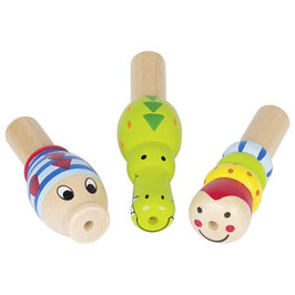 Miniflöten aus Holz
