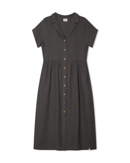 Frauen Leinenkleid Schwarz