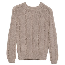 Frauen Alpaka Wollpullover Latte