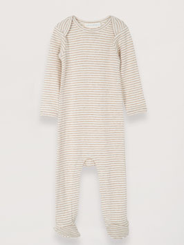 Baby Strampler Streifen Oat