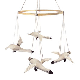 Mobile fliegende Gänse