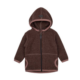 Wollfleece Jacke Dunkelbraun