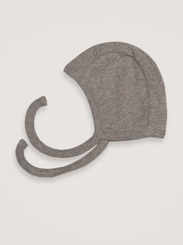 Gr. 44 Newborn Erstlingsmütze Melange Taupe