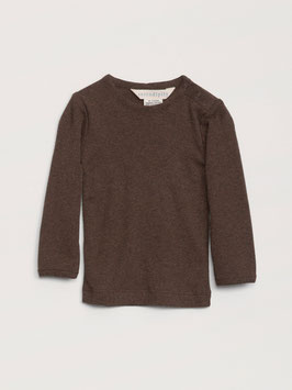 Baby Langarmshirt Melange Chestnut