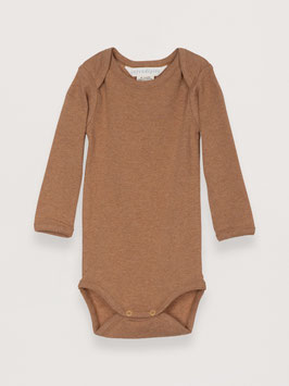 Baby Langarmbody Melange Cashew