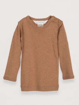 Baby Langarmshirt Melange Cashew