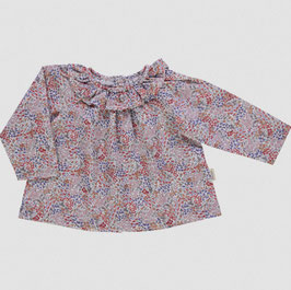 Baby Langarmbluse Flowery Toffee