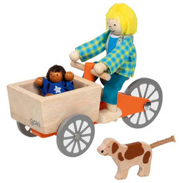 Puppenhaus Biegepuppen Lastenfahrrad