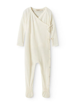 Baby Wollstrampler mit Fuss Natural