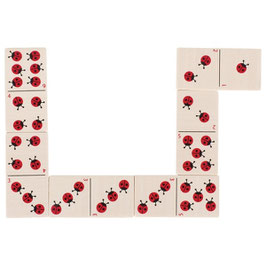 Holzdomino Legespiel Marienkäfer