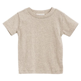 Kinder Kurzarmshirt Melange Oat