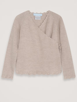 Kinder Wickelpullover Bisquit
