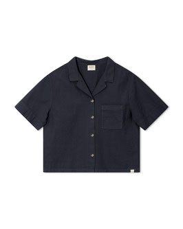 Frauen Baumwollbluse Navy