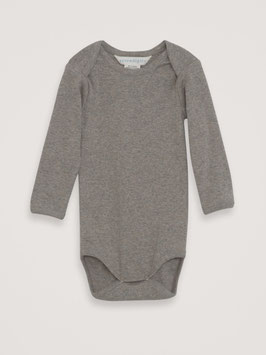 Baby Langarmbody Melange Taupe