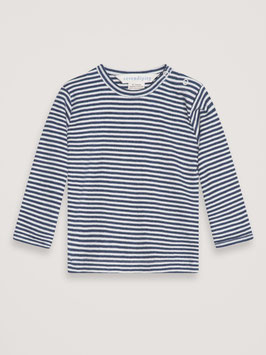 Gr. 80 Baby Langarmshirt Streifen Navy