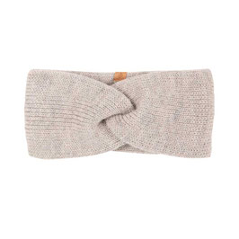 Wollstrick Stirnband Grau Melange
