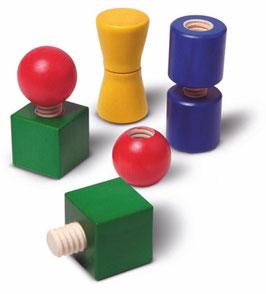 Schraubspiel aus Holz
