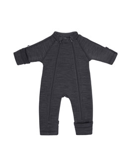 Baby Merino Wolloverall Dark Grey