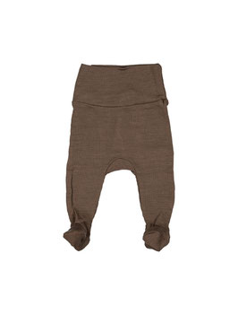 Merinowolle Strampelhose mit Fuss Terre