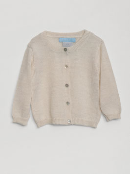 Baby Alpaka Wollcardigan Natural