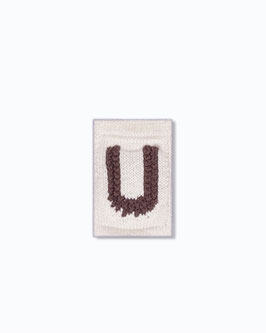 Gestrickte Girlande Buchstabe U