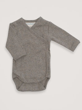 Baby Wickelbody Melange Taupe