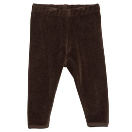 Baby Samtleggings Chestnut